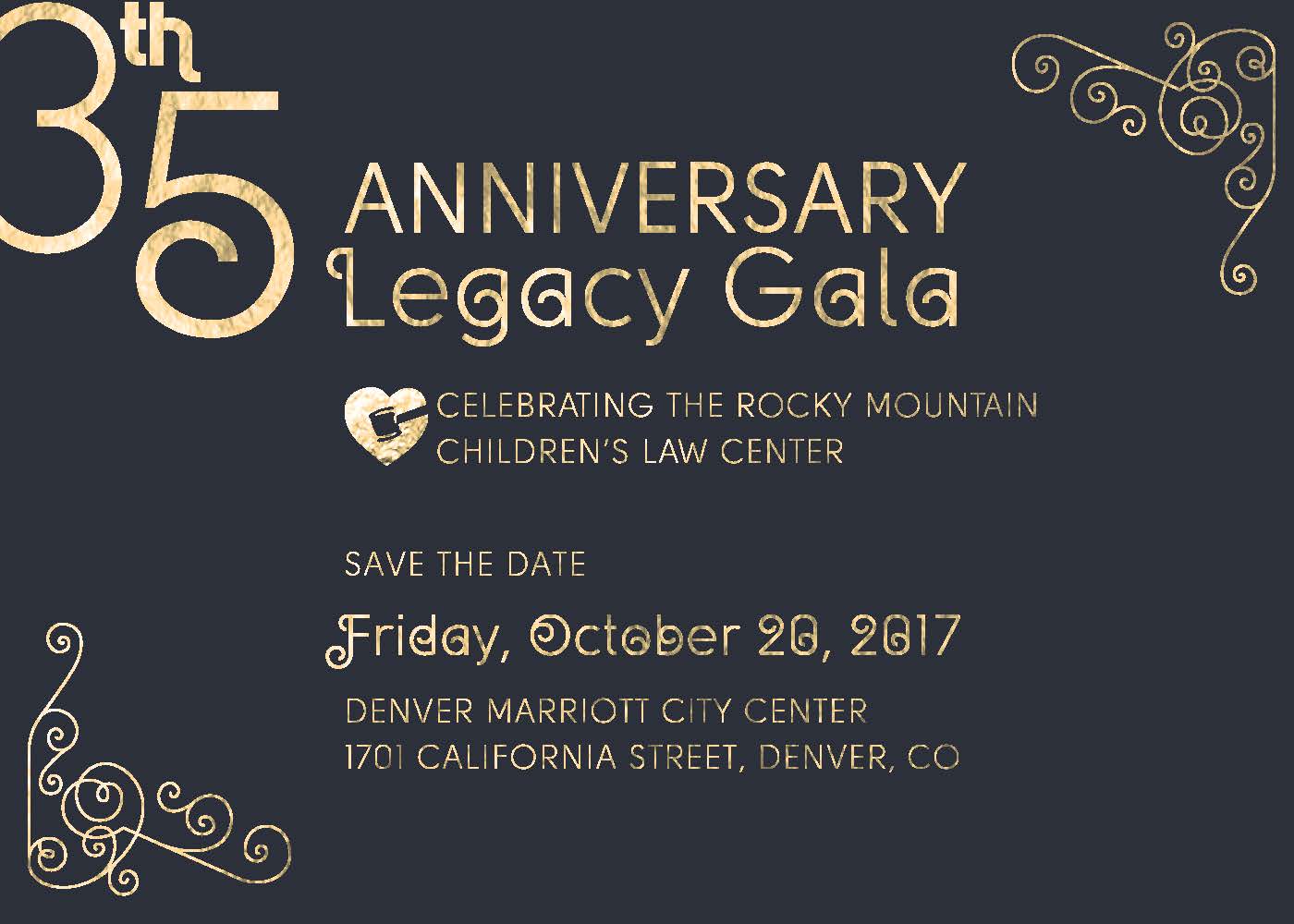 Rocky Mountain Children's Law Center 35th Anniversary Gala