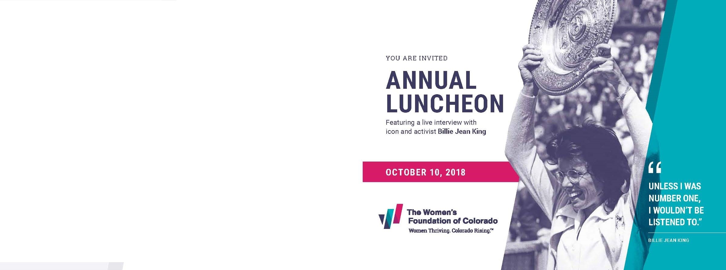 The Women's Foundation of Colorado's Annual Luncheon